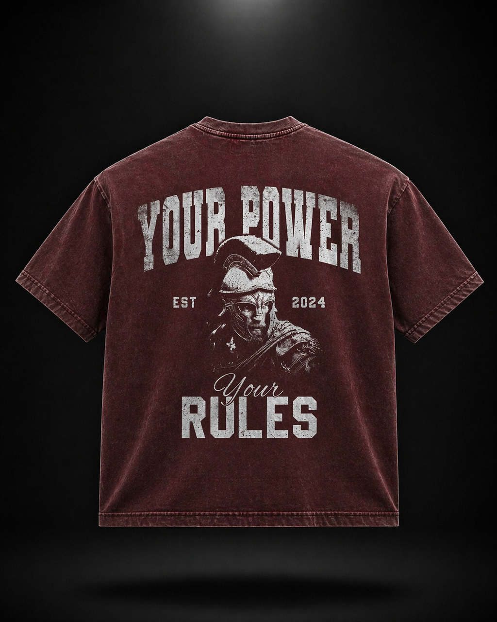 Power Essential oversized T-shirt - Deep Red