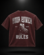 Power Essential oversized T-shirt - Deep Red